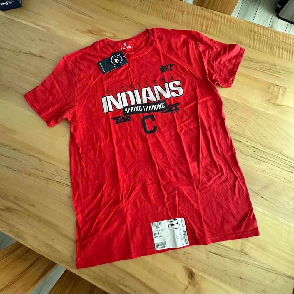 NWT Indians Spring Training tee L